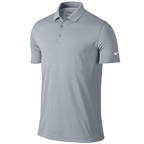 Nike Golf Victory Solid Polo (Wolf Grey/White) (Large)