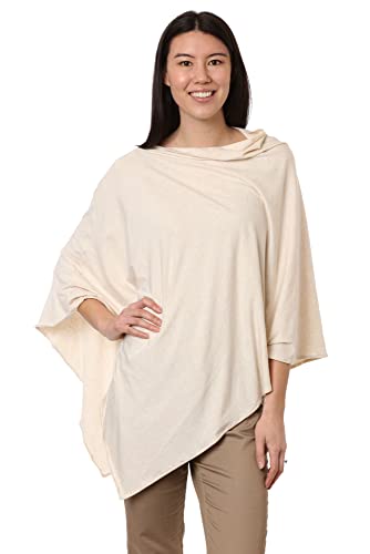 Nozone Delano Sun Poncho, Women's Sun Protective Lightweight UPF 50+ Cover-up in Heather Almond