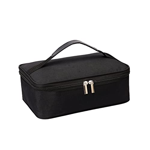 NATURAL STYLE Small Lunch Bag, Mini Portable Thermal Insulated Cooler Bag Lunch Box (Black)