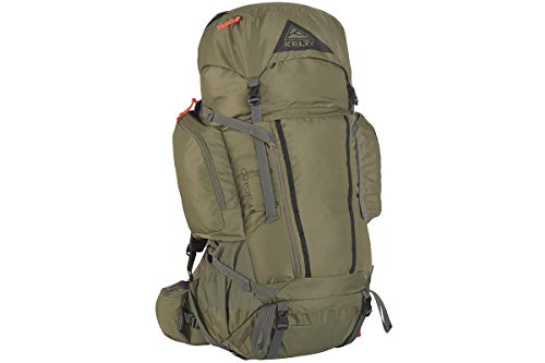 Kelty Coyote 60-105 Liter Internal Frame Backpack - Hiking, Backpacking, Travel, Hydration Compatible, Fully Adjustable (65L / Dark Olive)