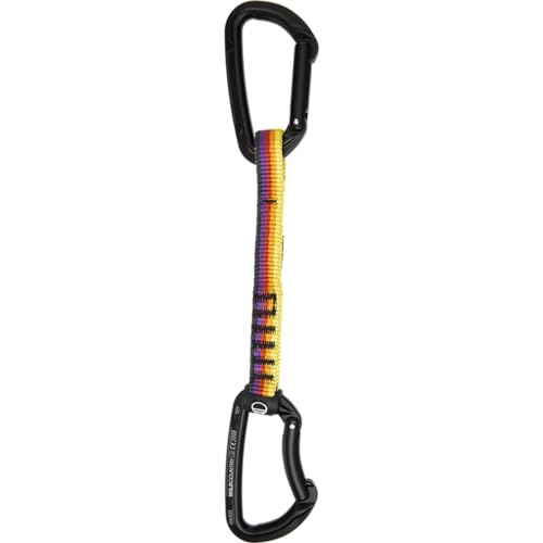 Wild Country Session Rock Climbing Quickdraw - Durable Quickdraw with Lightweight Aluminum Carabiners - Heritage - 17 cm