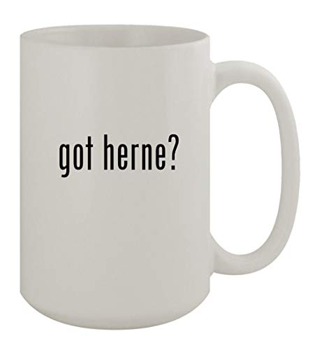 Knick Knack Gifts got herne? - 15oz Ceramic White Coffee Mug, White