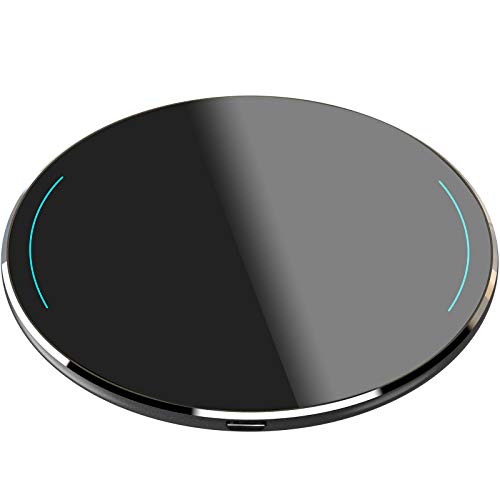 TOZO W1 Wireless Charger, 10W Qi-Certified Charging Pad with Aviation Aluminum Computer Numerical Control Technology Compatible with iPhone 15 14 13 12 Series, for Samsung Galaxy Series