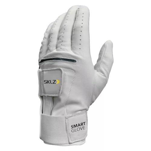 SKLZ Men's Smart Glove Left Hand Golf Glove, X-Large , White