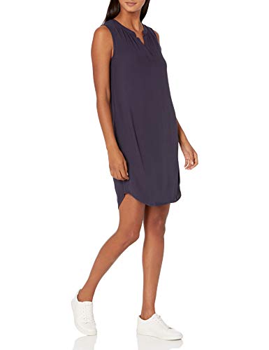 Amazon Essentials Women's Sleeveless Woven Shift Dress, Navy, X-Large