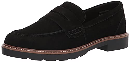 Anne Klein womens Emmylou Loafer Flat, Black, 7.5 US