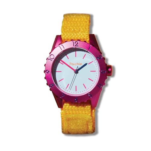 Parchie Party-Time Watch - Analog Watch for Kids, Adjustable Nylon Strap