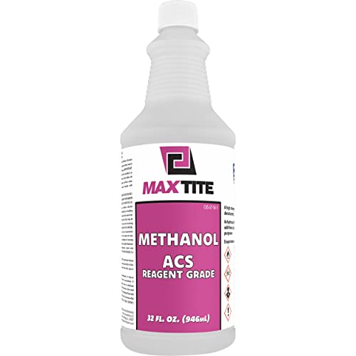 Methanol - 32 fl oz - Premium Quality ACS Reagent Grade for Laboratory or Industrial Use - Made in USA