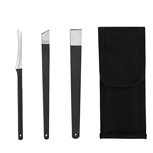 Pedicure Knife Set, 3 Pieces Pedicure Knife for Feet Ingrown Toe Nail Correction Nippers Clipper Remover with Storage Bag. (3 Pieces Set)