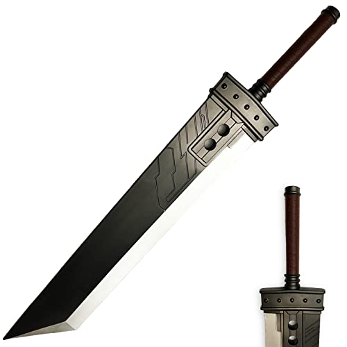 42.5' or 57' Final Version Fantasy PU Foam Zweihander Broad Sword with Inner Core for Video Game, Cosplay Costume Prop, Collection, Gift.