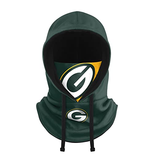 FOCO Green Bay Packers NFL Drawstring Hooded Gaiter