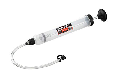 ARES 70920 - Fluid Change Syringe - Smooth Suction Action for Easy Fluid Change - Ideal for Power Steering Fluid, Brake Fluid Removal and More - 200cc Max Capacity