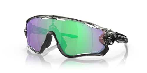 Oakley Men's OO9290 Jawbreaker Rectangular Sunglasses, Grey Ink/Prizm Road Jade, 31 mm