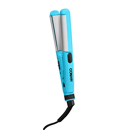 Conair Mini Dual Deluxe Styler; Add Curls and Waves - or - Straighten; Perfect for On-The-Go Styling