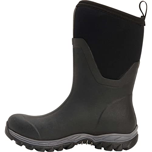 Muck Boot Arctic Sport II Extreme Conditions Mid-Height Rubber Women's Winter Boot, Black, 7 M US