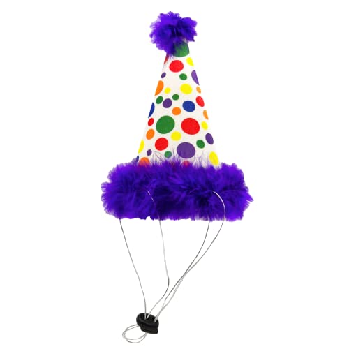 Huxley & Kent Pet Party Hat | Happy Barkday (Small) | Birthday Hat for Dogs and Cats | Adjustable Strap for Comfort and Stability | Perfect for Birthday Party, Adoption Celebration or Gotcha Day