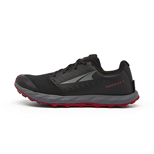 ALTRA Men's AL0A546Z Superior 5 Trail Running Shoe, Black/Red - 10.5 M US