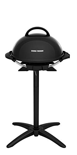 George Foreman GIO2000BK Indoor/Outdoor Electric Grill, 15-Serving, black
