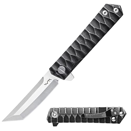 BGT Folding Tactical Knife Pocket Knives Tanto Blade Ball Bearing System EDC Tools For Outdoor Camping Hiking Fishing,Man's Gift