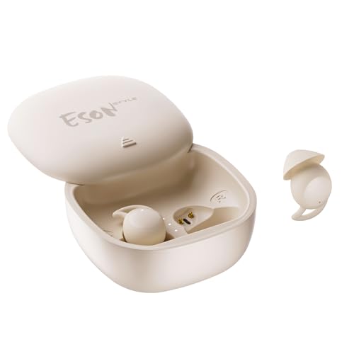 esonstyle Sleep Earbuds for Side Sleepers Invisible Wireless Bluetooth 5.3 Ear Buds for Sleeping Noise Cancelling Mini Earbuds for Small Ear Tiny Hidden Headphones for Women Men Work