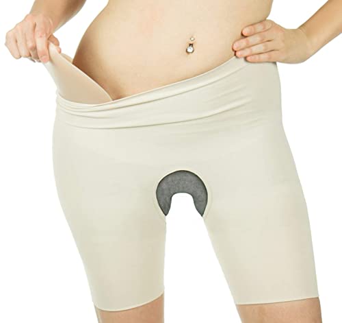 Skinister Shape ‘N Go Crotchless Hip Shapewear Girdle - Tummy Control Garment Realistic Shapewear Nude