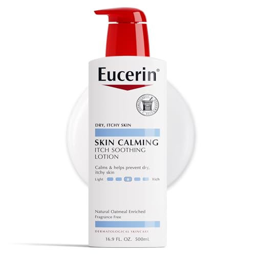 Eucerin Skin Calming Lotion - Full Body Lotion for Dry, Itchy Skin, Natural Oatmeal Enriched - 16.9 fl. oz Pump Bottle