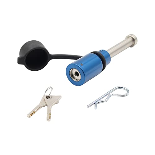 Proven Industries Model HL1 Receiver Hitch Pin Lock, Fits 2-Inch or 2 1/2-Inch Receivers, Stainless Steel, Made in The USA, (Blue)