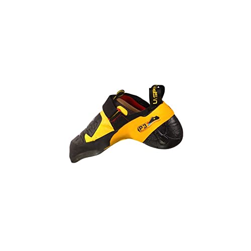 La Sportiva Mens Skwama Rock Climbing Shoes, Black/Yellow, 9