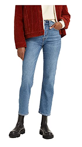Levi's Women's Wedgie Straight Jeans, Love in The Mist (Waterless), 26