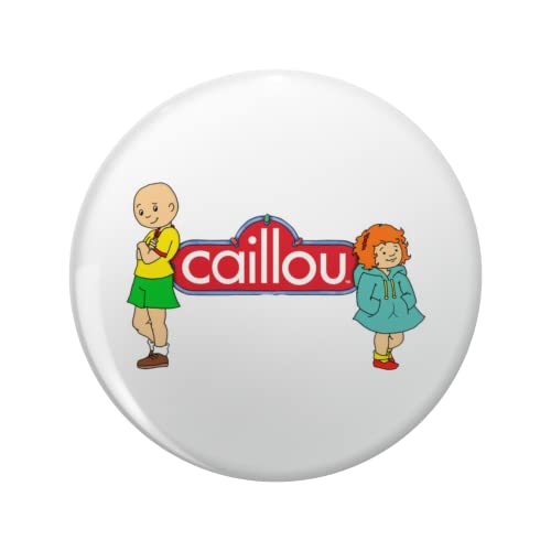 caillou (2023) Pin Round Metal 0.75' Lapel Pin Hat Shirt Pin Tie Tack Pinback
