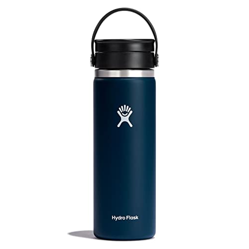 Hydro Flask Wide Mouth with Flex Sip Lid - Insulated Water Bottle Travel Cup Coffee Mug Tumbler 20 Oz