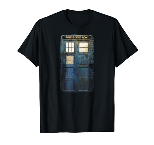 Doctor Who Cosplay Tardis Distressed Time-Traveller Sci-Fan T-Shirt