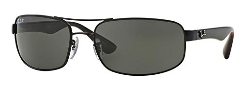 Ray-Ban RB3445 006/P2 61M Matte Black/Dark Grey Polarized Sunglasses+ BUNDLE with Designer iWear Eyewear Kit