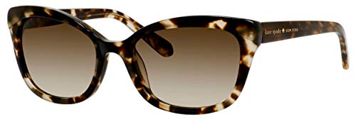Kate Spade New York Women's Amara Cat-Eye Sunglasses, Tortoise, 55 mm