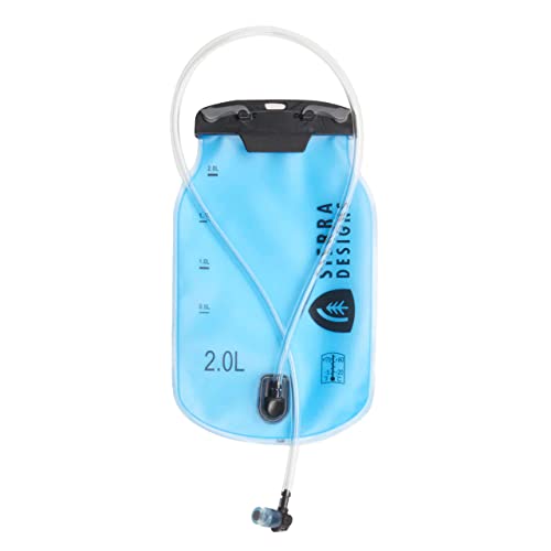 Sierra Designs 2L Hydration Reservoir with Bite Valve, Leak-Free Design, Wide Top for Easy Cleaning, BPA Free (2023)