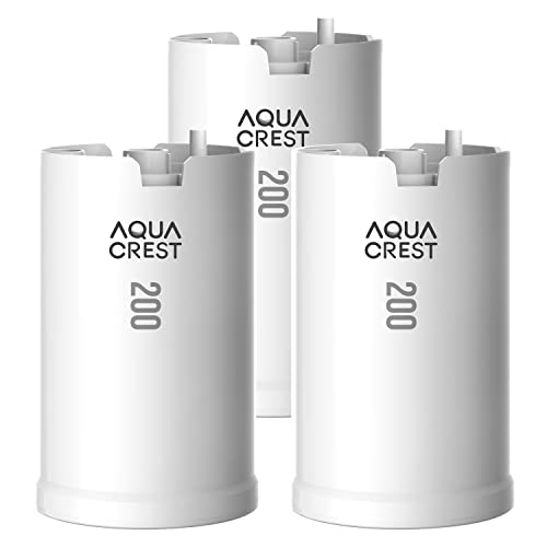 AQUACREST WFFMC303X Faucet Water Filter, Replacement for DuPont FMC303X, WFFMC300X Faucet Mount Water Filtration Cartridge, 200-Gallon (Pack of 3)