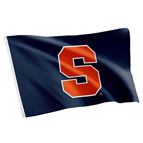 Syracuse University Flag SU Cuse Orange Flags Banners 100% Polyester Indoor Outdoor 3x5 (Style 1)