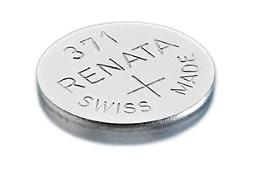 Renata 371 SR920SW Batteries - 1.55V Silver Oxide 371 Watch Battery (2 Count)