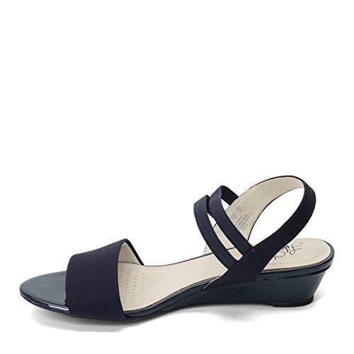 LifeStride Women's Yolo Wedge Sandal, Navy, 8 M US