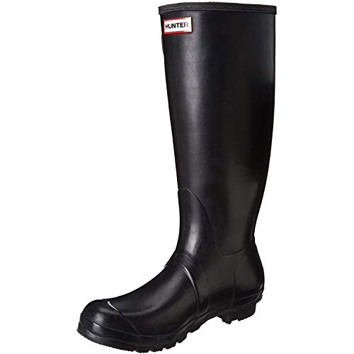 Hunter Women's Original Tall Rain Boot, Black, 8 M