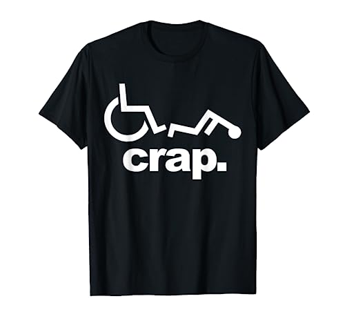 Handicap Wheelchair Funny Wheelchair Fall T-Shirt