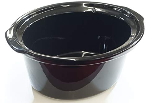 Replacement For 4 Qt Black Stoneware fits Crock-Pot SCCPVP400 Slow Cooker 162649-000-000