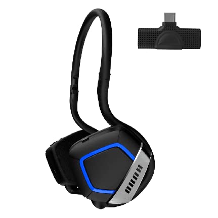 HUHD Wireless Gaming Headset for PS4 PS5 Switch PC,2.4GHz Wireless Gaming Headphones with Adjustable Noise-Canceling Boom Microphone
