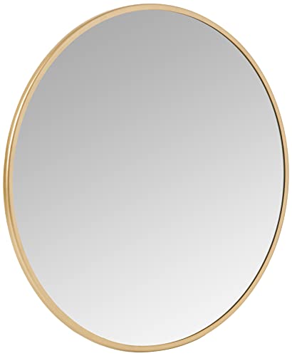 Habitat Decor Adelina Gold Circular Wall Mount Metallic Mirror