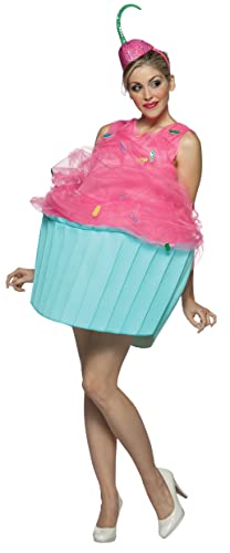 Rasta Imposta Cupcake Costume, Pink/Blue, Adult size 4-10
