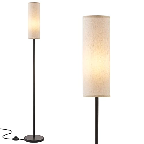 Ambimall 65'' Floor Lamp for Living Room - Standing Lamps with Beige Lampshade, Pole Lamps for Bedrooms Tall, Tall Lamp for Office Kids Room Reading Minimalist Floor Lamp
