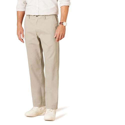 Amazon Essentials Men's Classic-Fit Wrinkle-Resistant Flat-Front Chino Pant (Available in Big & Tall), Khaki Brown, 32W x 30L