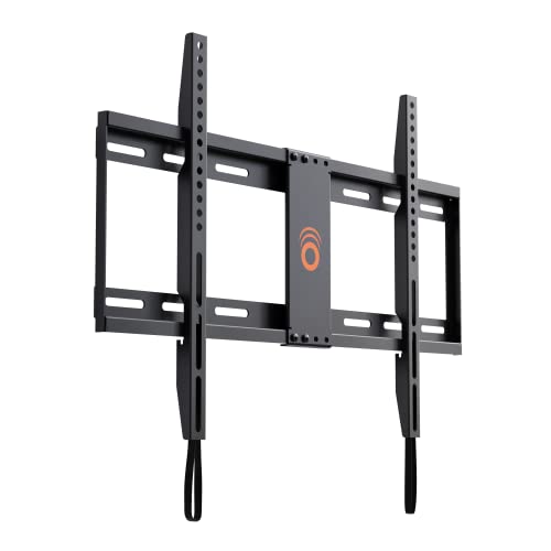 ECHOGEAR SlimView Low Profile Fixed TV Wall Mount for TVs Up to 80' - Holds Your Only 1.25' from The Pull String Locking System Easy Cable Access Big Hardware Assortment Simple Install