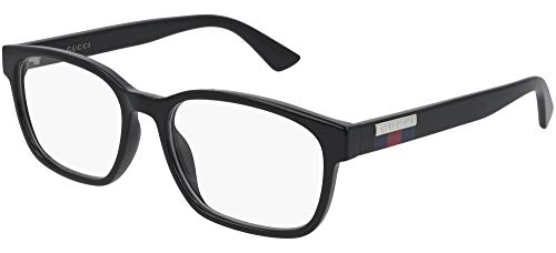 Gucci Gucci-Logo GG0749O 004 Eyeglasses Men's Black Full Rim Optical Frame 55mm