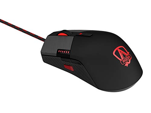Agon Tournament-Grade RGB Gaming Mouse, OMRON Switches (L&R), 16000 DPI, Customizable Buttons + On-The-Fly DPI Change, Dedicated DPI Shift, Adjustable Weight, Light FX Sync, AGM700